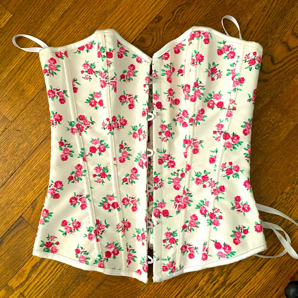 Limited edition floral corset size small adjustable